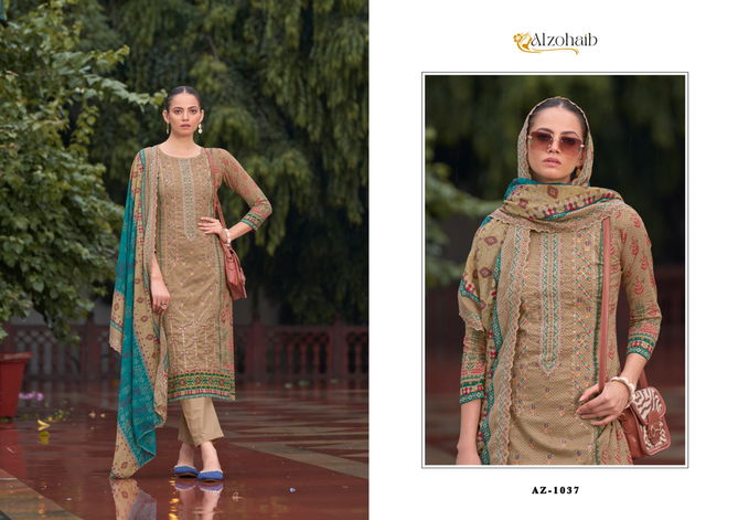 Bin Saeed Vol 1 By Alzohaib Cotton Pakistani Suits Wholesale Shop In Surat 
